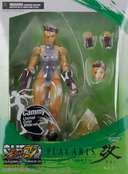 Square Enix Street Fighter IV- Play Arts Kai- Cammy Action Figure (Limited White Version)