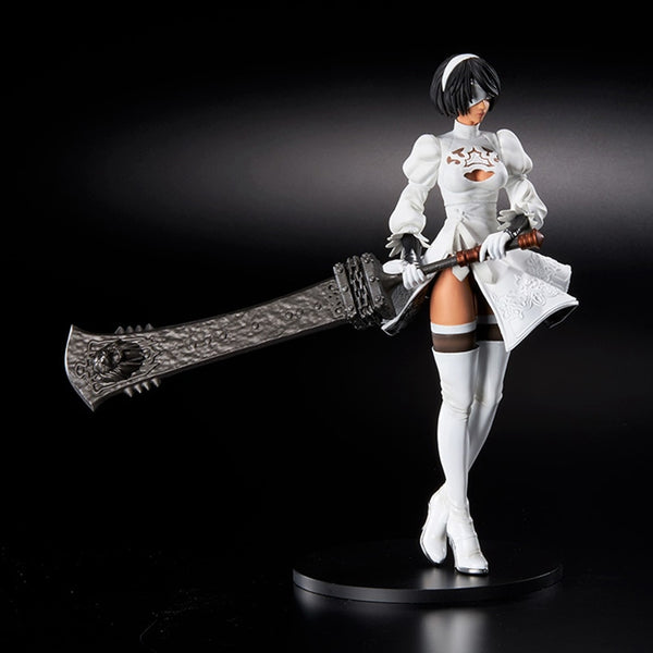 NieR:Automata - Statuette - 2B (YoRHa No. 2 Type B) 2P Color Ver. (White)