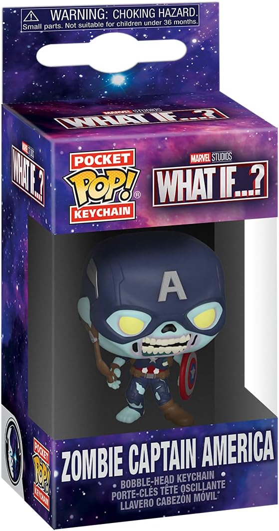 Key Chain - Marvel: What If? - Zombie Captain America Pocket Pop